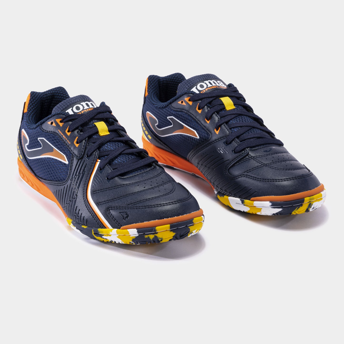 Tenis Tachones de Futbol de Sala JOMA Dribling 2333 Ind Azul Marino - Naranja