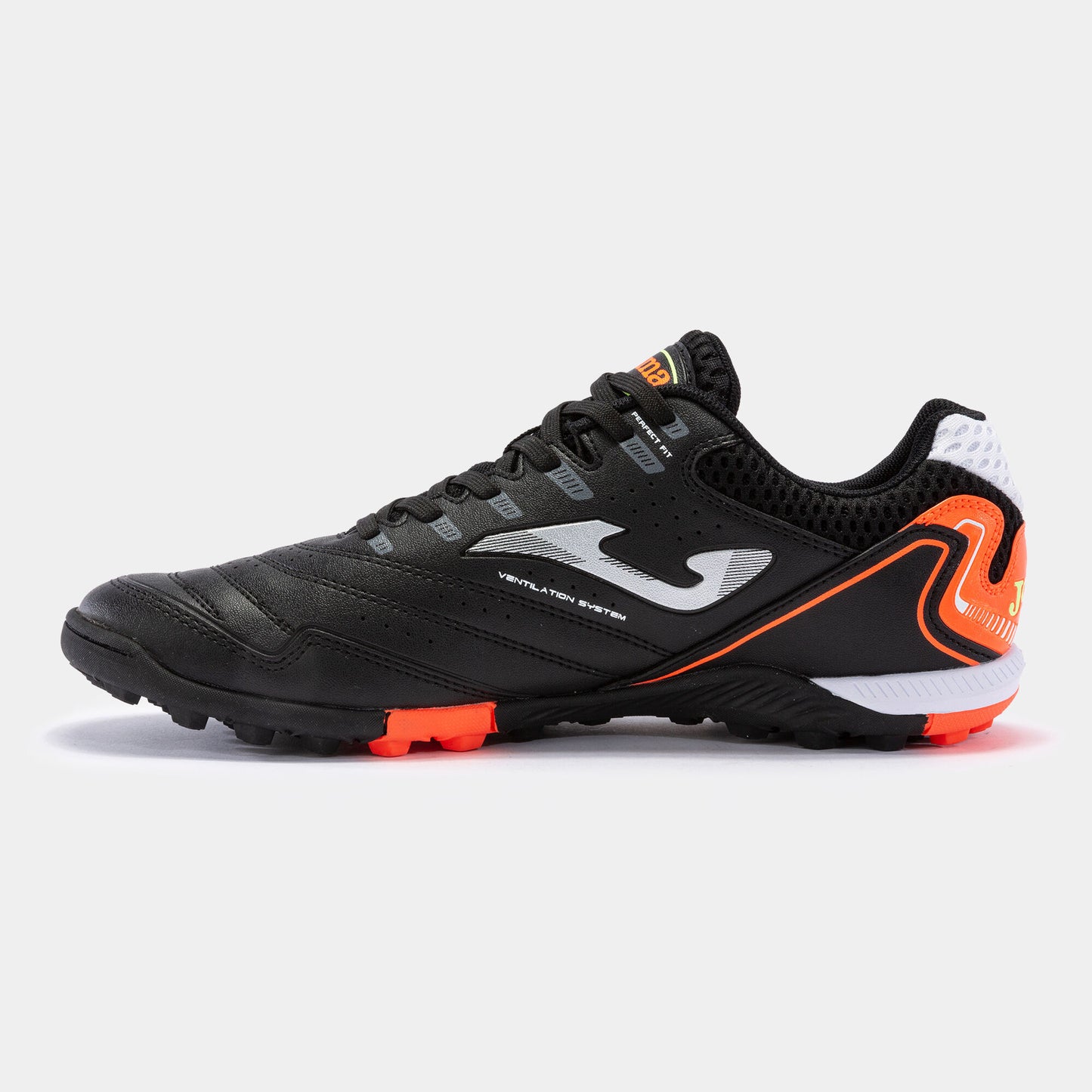 Tenis Futbol Soccer JOMA Hombre Maxima 2301 Negro - Naranja