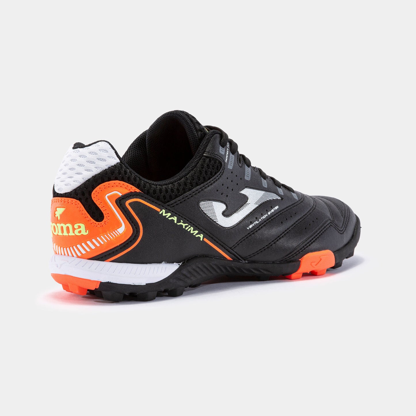 Tenis Futbol Soccer JOMA Hombre Maxima 2301 Negro - Naranja