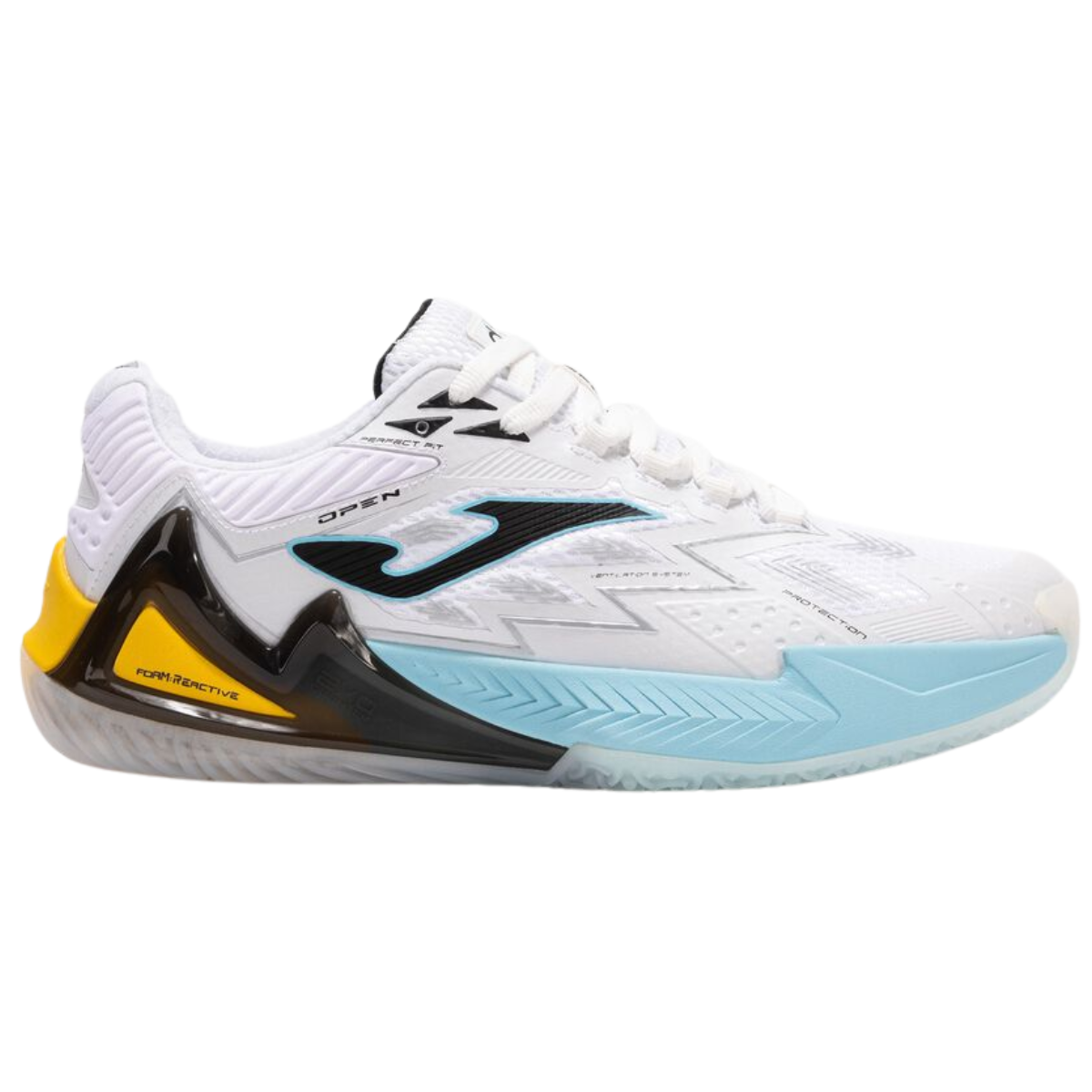 Tenis Joma Padel Hombre Open Men 2502 (white Turquoise) Topes2502om Blanco Con Turquesa