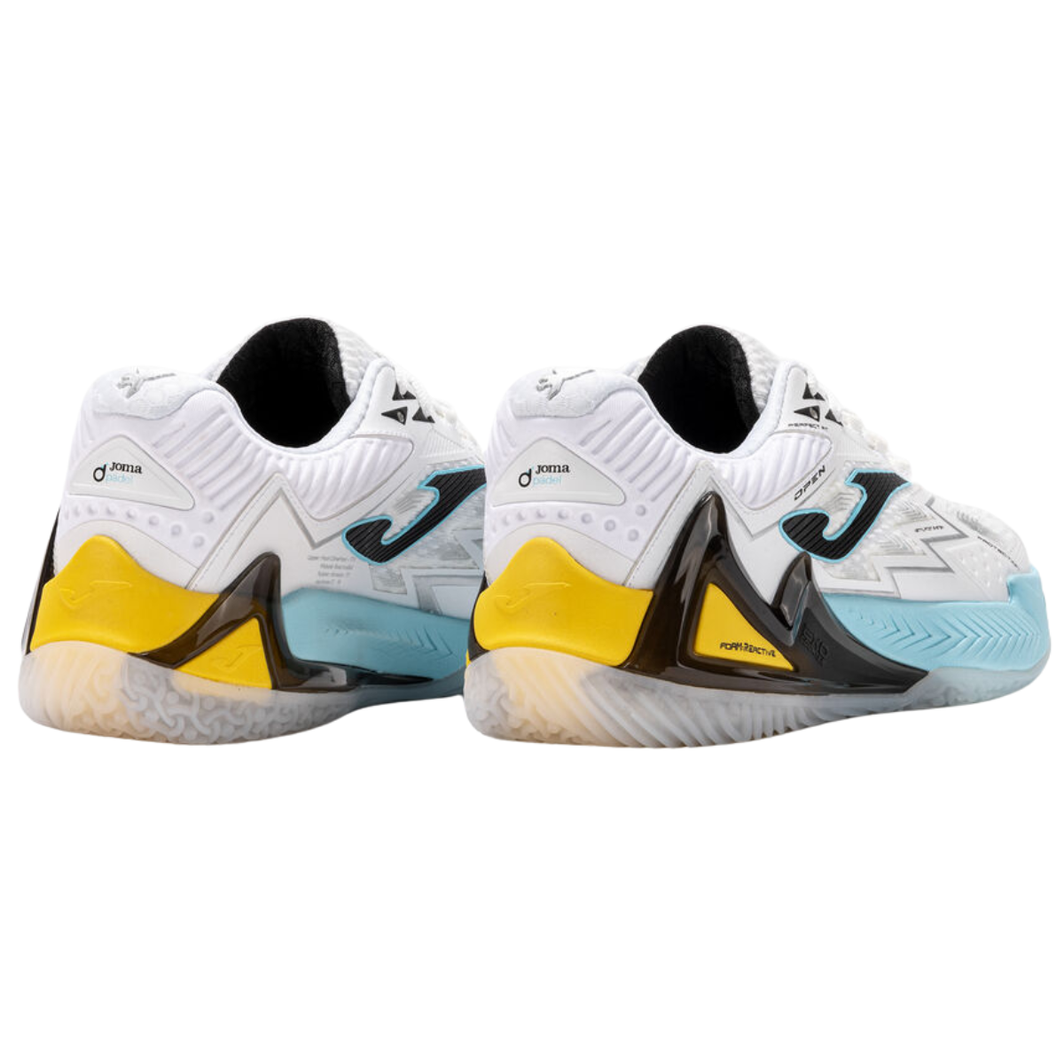Tenis Joma Padel Hombre Open Men 2502 (white Turquoise) Topes2502om Blanco Con Turquesa